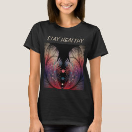 Camiseta Resumen de la fantasía moderna Arte fractal Textos