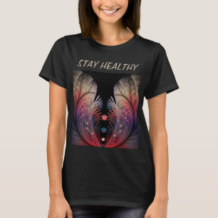Camiseta Resumen de la fantasía moderna Arte fractal Textos