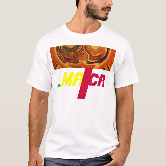 Camiseta Resumen de la impresión de arte de giro de tono de (Anverso)