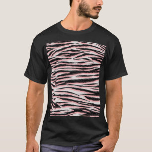 Camiseta Resumen de la impresión sin foco en la piel animal