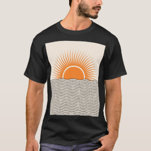 Camiseta Resumen de la puesta de sol: decoración geométrica