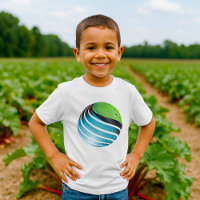 Resumen de la Tierra Moderna del Globo Verde y Azu