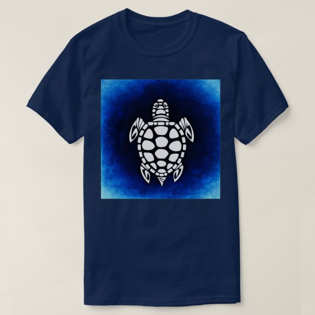 Camiseta Resumen de la tortuga azul del mar (Diseño del anverso)