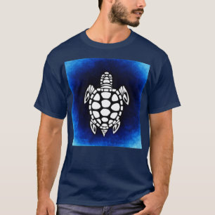Camiseta Resumen de la tortuga azul del mar