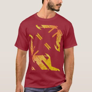 Camiseta Resumen de la visión del arte del suroeste Naranja