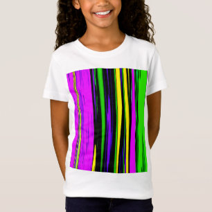 Camiseta Resumen de las franjas de Mardi Gras
