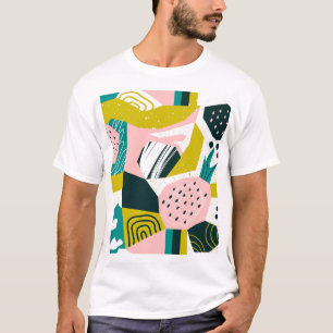 Camiseta Resumen de las piñas: colorido mosaico sin costura