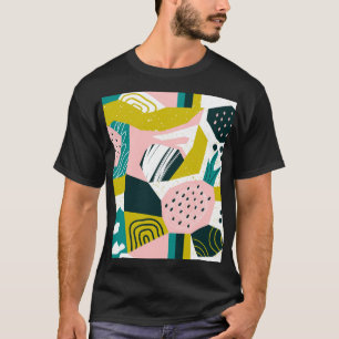 Camiseta Resumen de las piñas: colorido mosaico sin costura