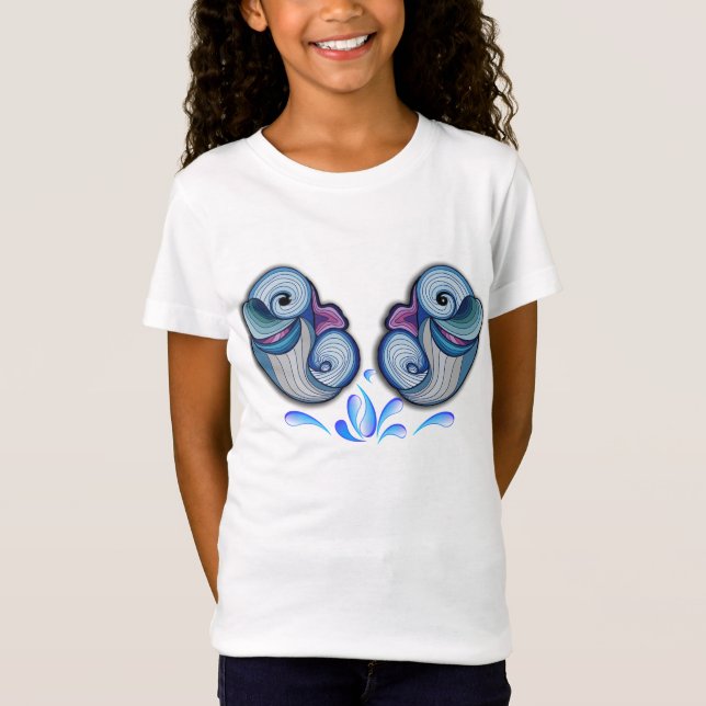 Camiseta Resumen de los delfines bebés (Anverso)