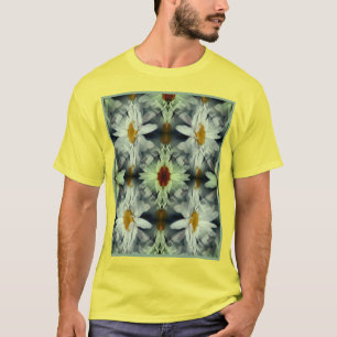 Camiseta Resumen de los manguitos de flores de margarita bl