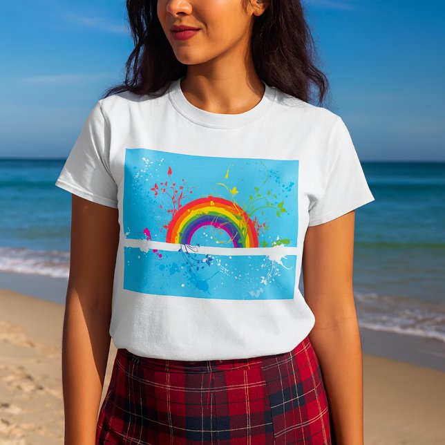 Camiseta Resumen de los movimientos florales del arcoiris y (Subido por el creador)