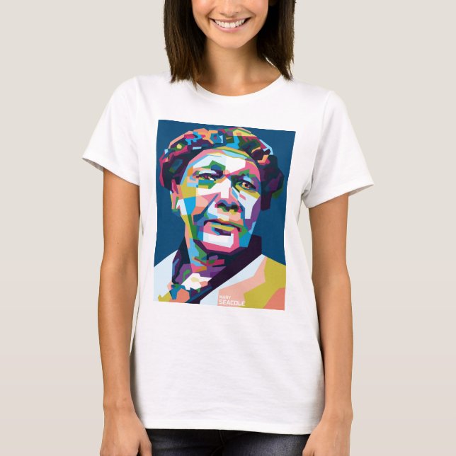 Camiseta Resumen de Mary Seacole en WPAP (Anverso)