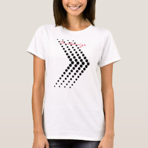 Camiseta Resumen de medio tono Circle Zigzag Chevron