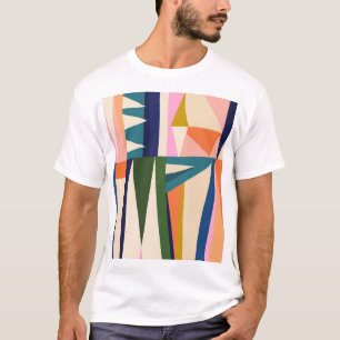 Camiseta Resumen De Moda: Mano Colorida.