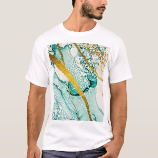 Camiseta Resumen de nubes de arte: Tinta translúcida