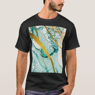 Camiseta Resumen de nubes de arte: Tinta translúcida