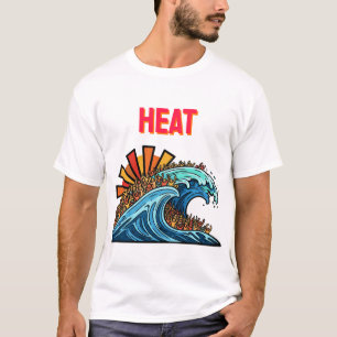 Camiseta Resumen de ondas de multitud "Calentar ondas" gráf