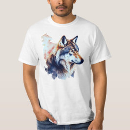 Camiseta Resumen de pintura de color de agua de la cabeza d
