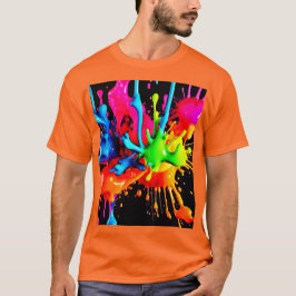 Camiseta Resumen de salpicaduras coloridas