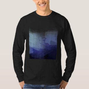 Camiseta Resumen de trazos de pincel azul