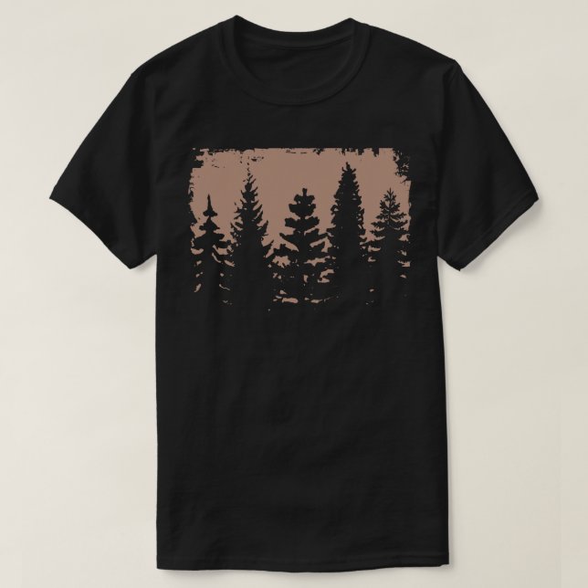 Camiseta Resumen de Vintage Forest Streetwear (Diseño del anverso)