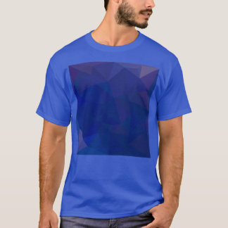 Camiseta Resumen de zafiro azul Fondo de polígono bajo 1
