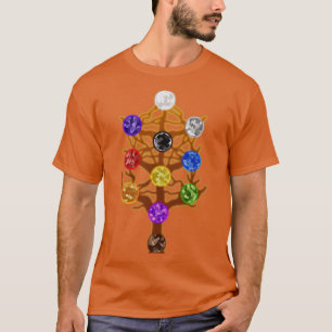 Camiseta Resumen del árbol de la vida Minimalista Kabbalah