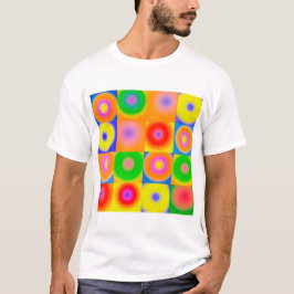Camiseta Resumen del arte Colorful Happy