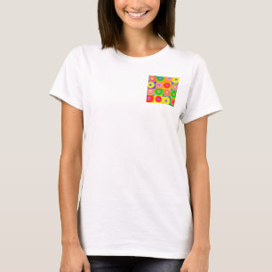 Camiseta Resumen del arte Colorful Happy