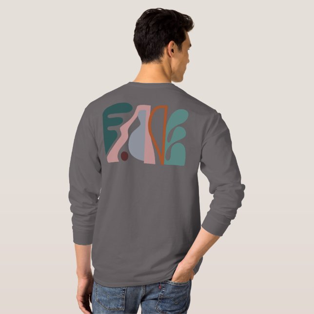 Camiseta Resumen del arte uno (Reverso completo)