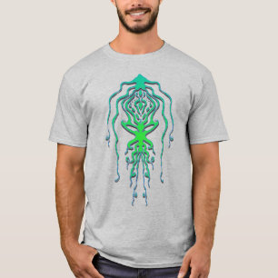 Camiseta Resumen del diseño del tatuaje del calamar tribal 