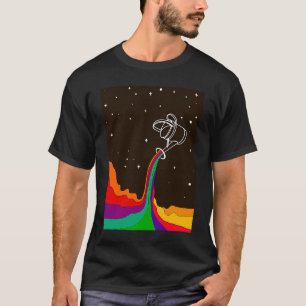Camiseta Resumen del espacio arcoiris de color universal ps
