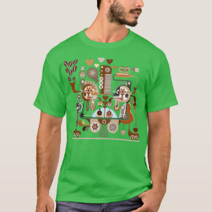 Camiseta Resumen del esquema de proceso de producción de ca