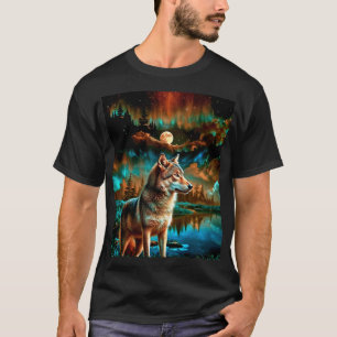 Camiseta Resumen del lobo en los bosques