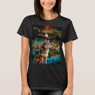 Camiseta Resumen del lobo en los bosques