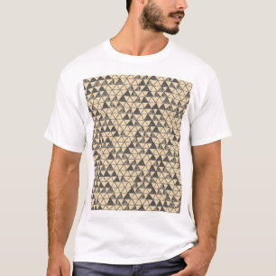 Camiseta Resumen del patrón de triángulo vintage.