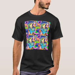 Camiseta Resumen del patrón geométrico funky