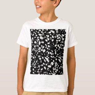 Camiseta Resumen del patrón negro y blanco del mezzo Terraz