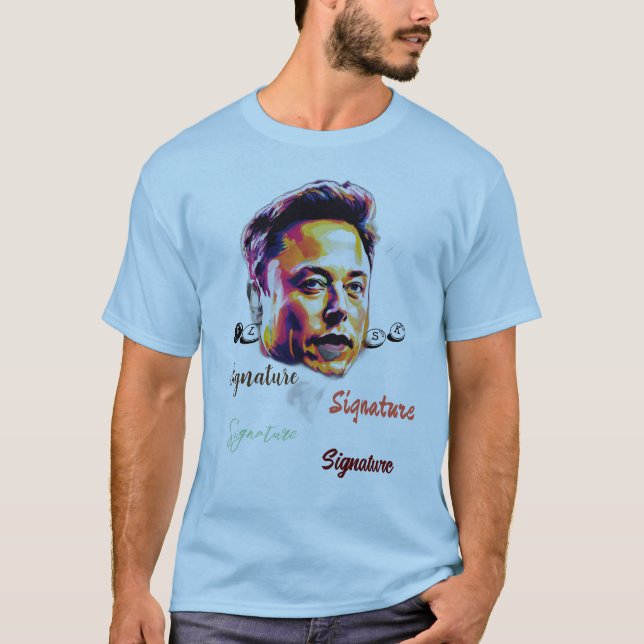 Camiseta Resumen del perfil de arte Tee (Anverso)