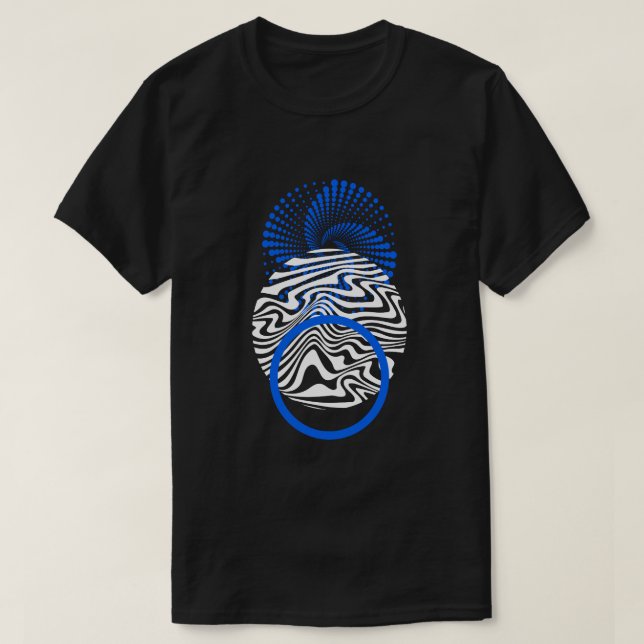 Camiseta Resumen del portal azul Vortex (Diseño del anverso)