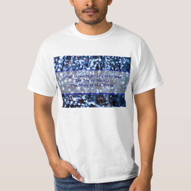 Camiseta Resumen Del Texto De Las Luces Azules (Anverso)