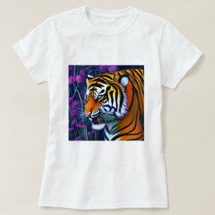 Camiseta Resumen del tigre depredador majestuoso salvaje