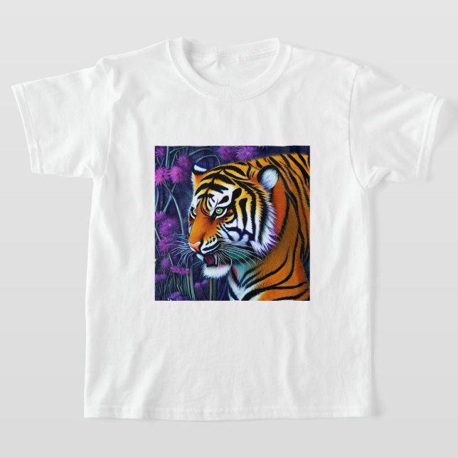 Camiseta Resumen del tigre depredador majestuoso salvaje (Distribución)