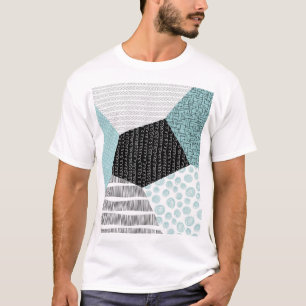 Camiseta Resumen Dibujo a Mano Libre: Fondo Artístico.