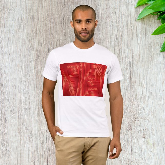 Camiseta Resumen dinámico de textura del músculo rojo (Subido por el creador)
