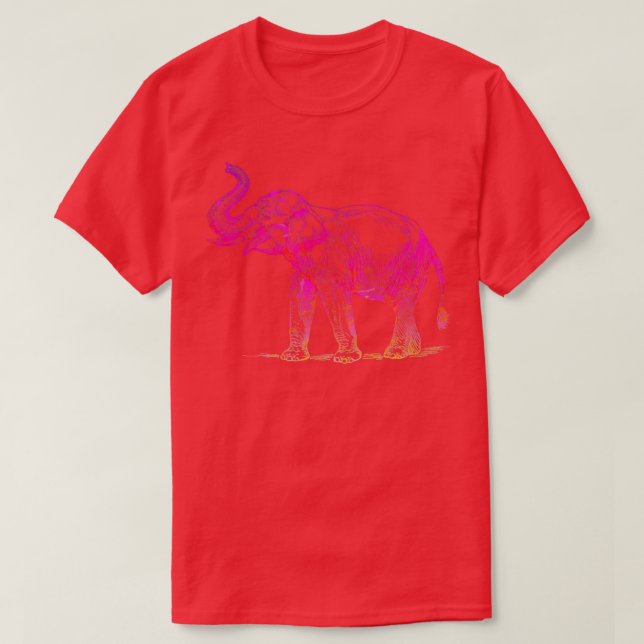 Camiseta Resumen Diseño de elefantes 23 (Diseño del anverso)