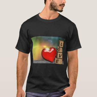Camiseta Resumen Diseño del corazón de amor