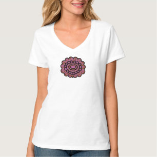Camiseta Resumen Diseño del patrón de Mandala floral