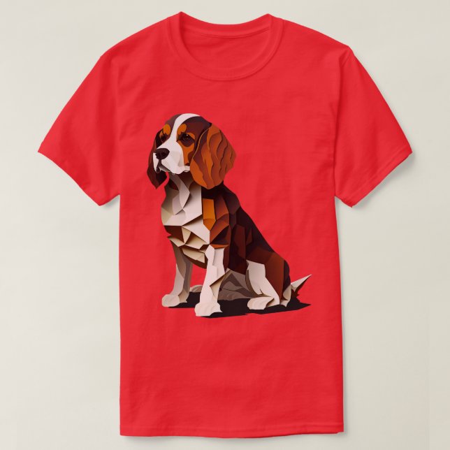Camiseta Resumen Diseño del perro Beagle (Diseño del anverso)