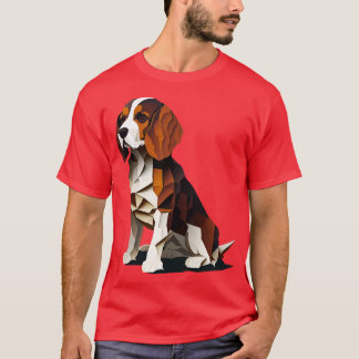 Camiseta Resumen Diseño del perro Beagle